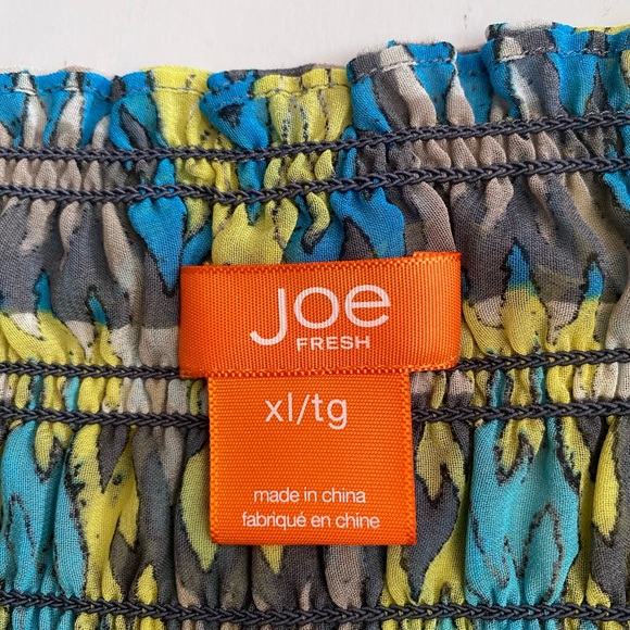 Joe Fresh Boho/Aztec/Tribal Print Pleated Smocked Mini Skirt Women's Size XL - Picture 5 of 13